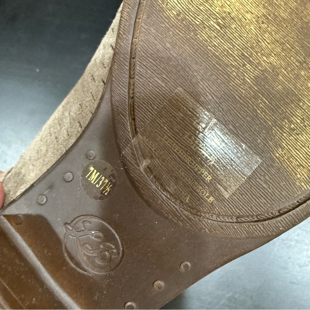 Lucky Brand Tan Ankle Boots with Modern Silhouette, 7.5, UGC - Picture 7 of 7